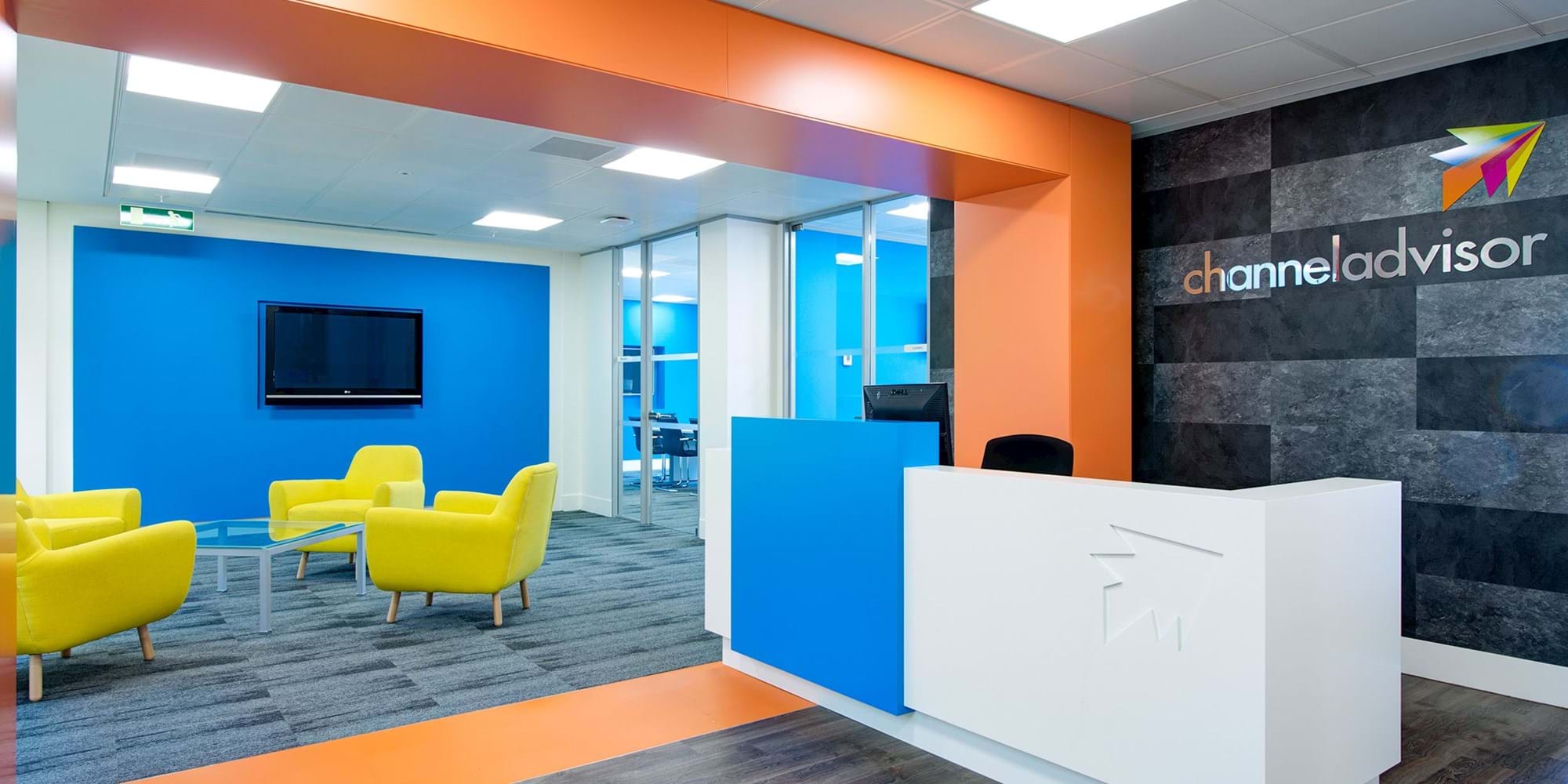 Modus Workspace office design, fit out and refurbishment - Channel Advisor - Reception - Channeladvisor 02 highres sRGB.jpg