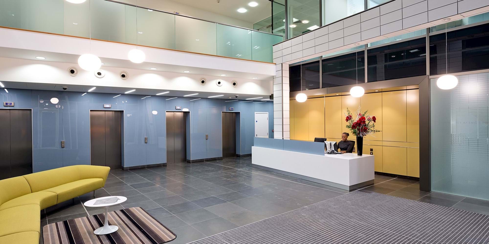 Modus Workspace office design, fit out and refurbishment - XLB Uxbridge Road - Reception - 85 Uxbridge Road 01 c highres sRGB.jpg