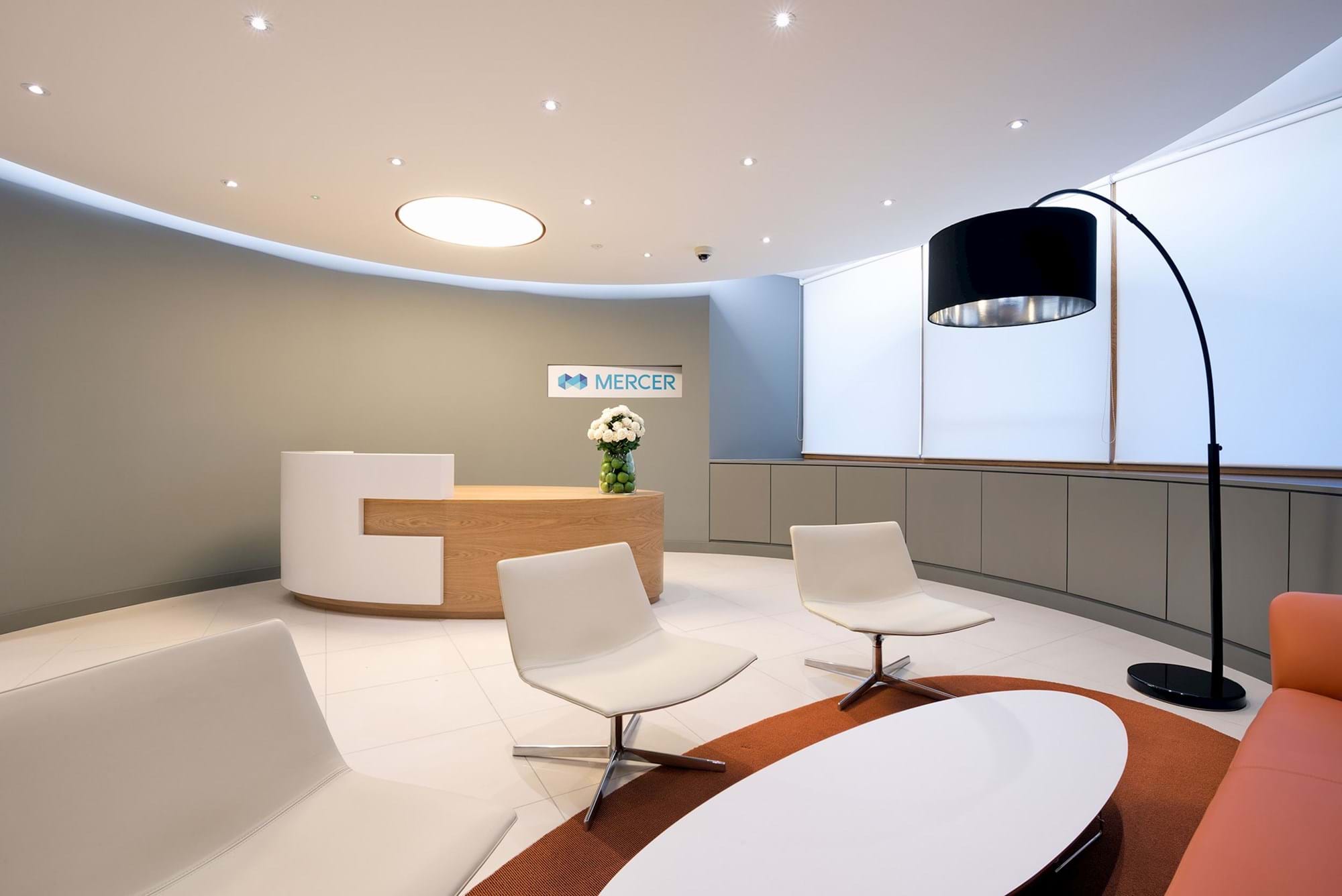 Modus Workspace office design, fit out and refurbishment - Mercer - Reception - Mercer 02.jpg