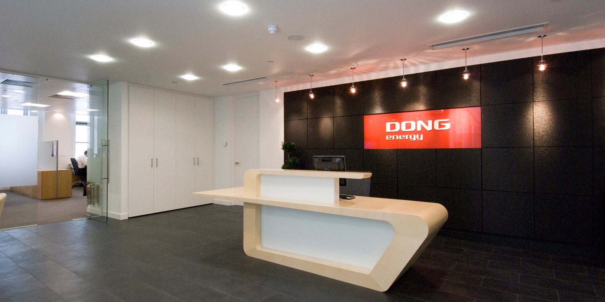 Modus Workspace office design, fit out and refurbishment - Dong Energy - Reception - Dong_6.jpg